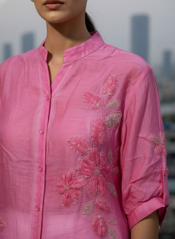 Fuchsia Floral Charm Shirt