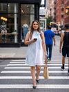 Powder Blue Bow-Neck Dress