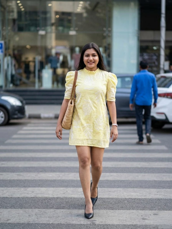 Sun-Kissed Embroidered Dress