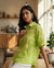 Lime floral Charm Shirt
