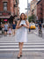Powder Blue Bow-Neck Dress