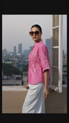 Fuchsia Floral Charm Shirt